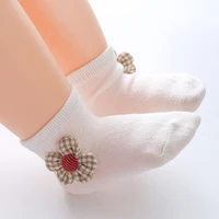 spring pure color baby cotton sock flowers thin fashion little girl socks autumn two year old girls novelty new year gift socks