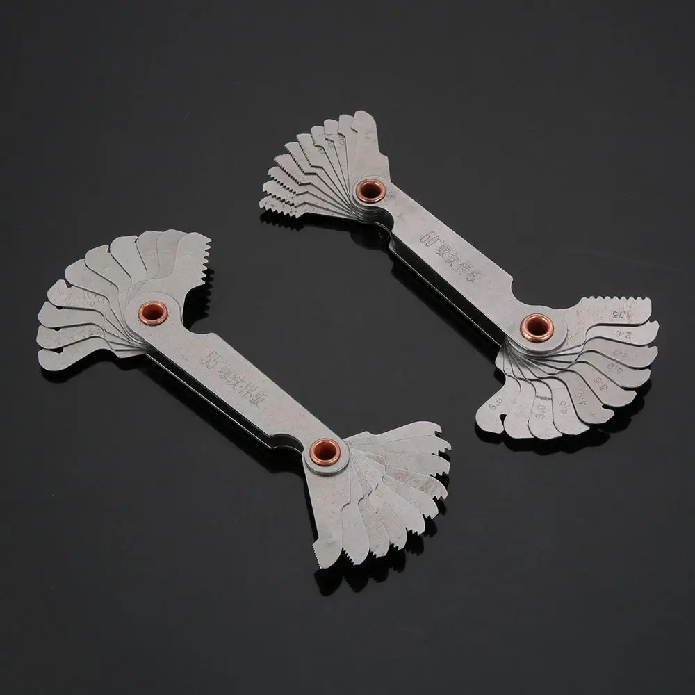 Cut Step 55/60 Degree Measuring Carbon Steel Gear Tooth Gauges Thread Plug Gauge Center Measurement Screw Pitch | Инструменты