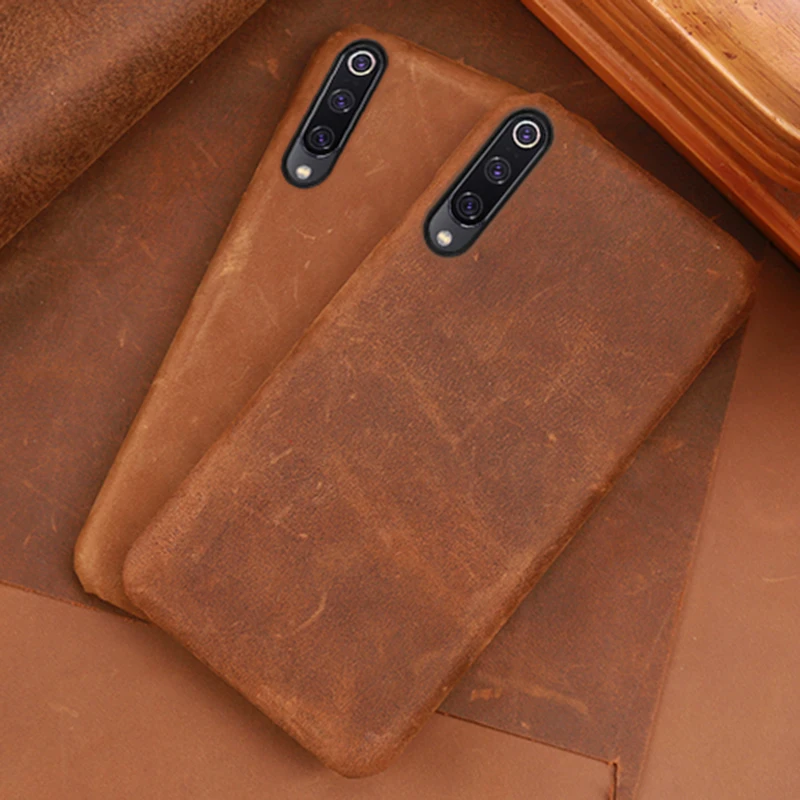 Phone Case For Xiaomi 12 Pro 11T 9T cc9pro 11 Ultra 10 Lite redmi k50 redmi note11 10 9 8pro  Plus Crazy horse skin Cover