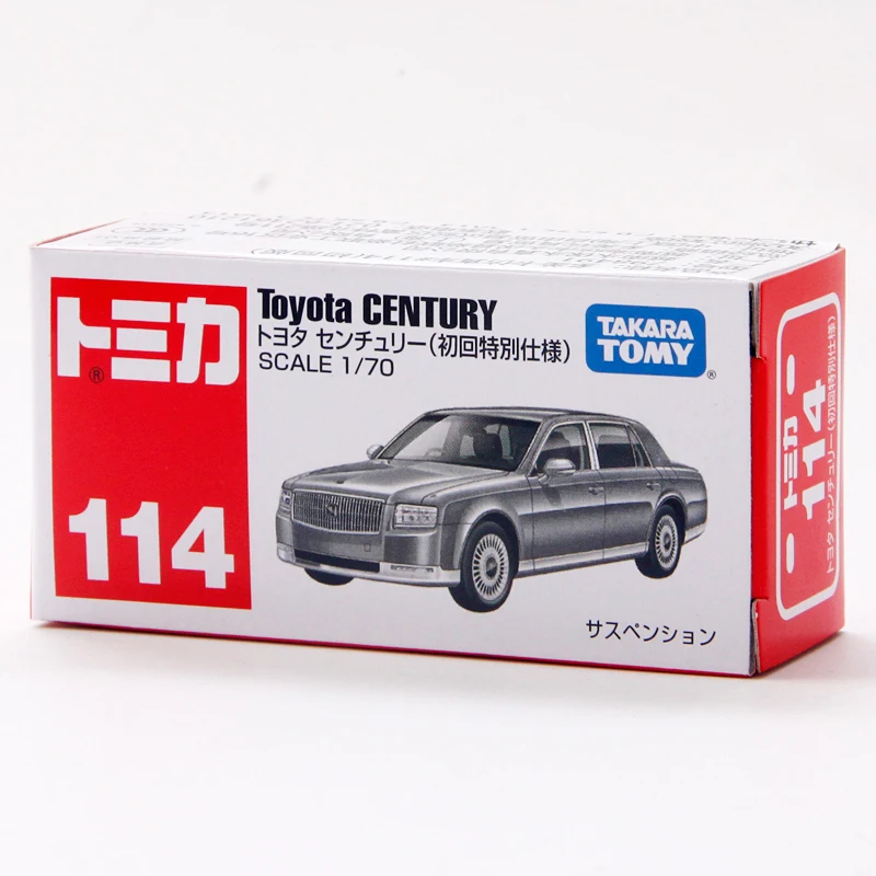 Takara Tomy Tomica 1:70 Toyota Century NO.114 серебристая металлическая модель автомобиля под