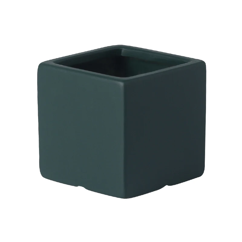 

Nordic Ceramic Succulent Orchid Square Pot Vase Simple Home Garden Decoration Large Diameter Small FlowerPot Green Plant Planter