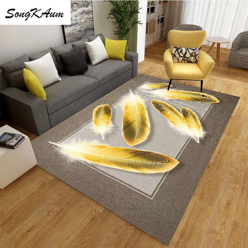 SongKAum изысканные большие ковры с цветочным узором простые Нескользящие татами