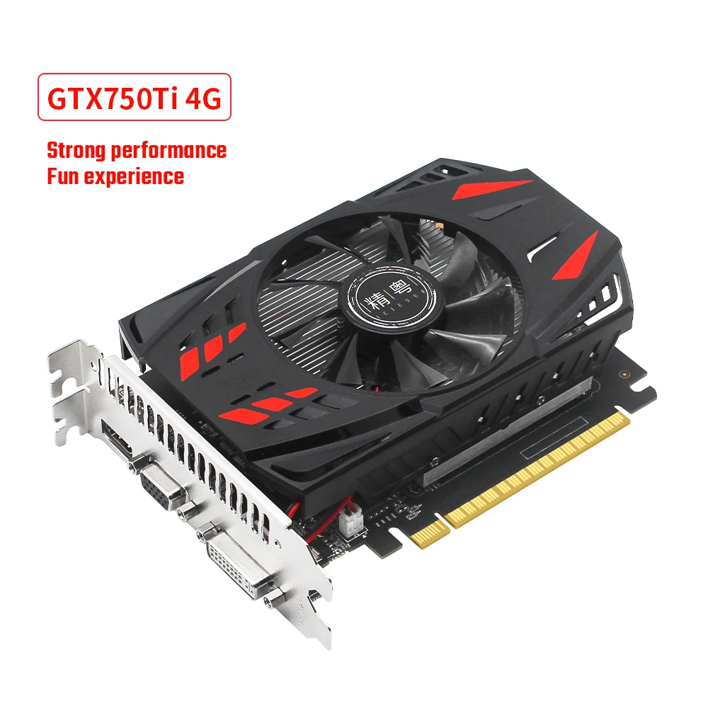 jginyue новая видеокарта gtx 750ti 4 гб 128 бит gd
