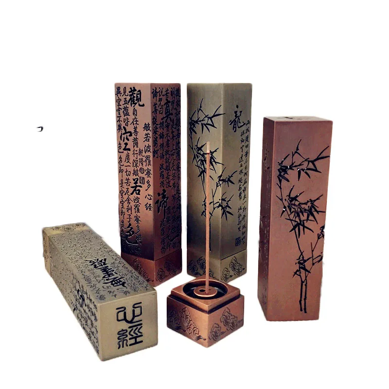 13 см антипуевая медная горелка палочки для благовоний печь Гуаньинь бамбук