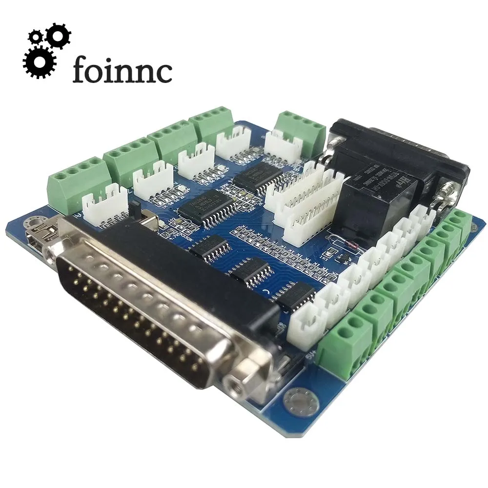 5 Axis Mach3 USB CNC Breakout плата контроллера для гравировального станка с 5-осевой