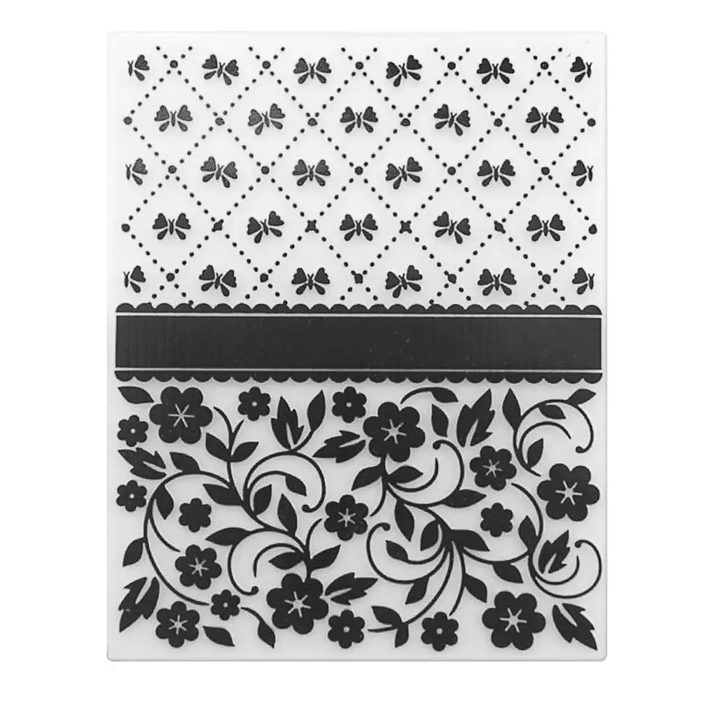 Цветок Бабочка печать DIY Скрапбукинг пластиковый тиснение шаблон папка трафарет
