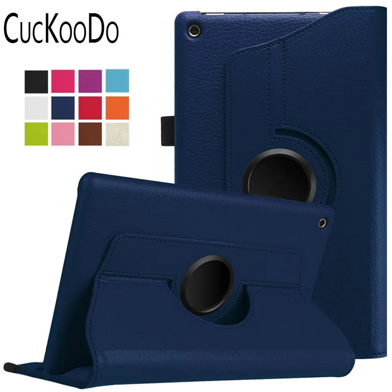 CucKooDo 360 градусов вращающийся Несколько ракурсов экран защитный флип Folio Stand умный чехол для Amazon Fire HD 8 релиз