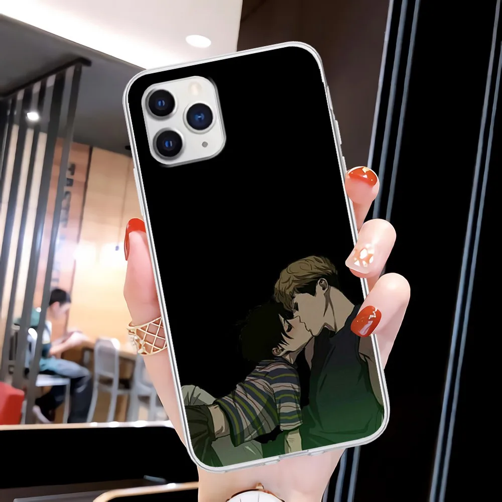 

Cheap Sangwoo Killing Stalking Transparent Cell Phone Case Clear Cover For Huawei P20 P40 Lite P30 Pro P Smart 2019 Nova 3e 6 Se