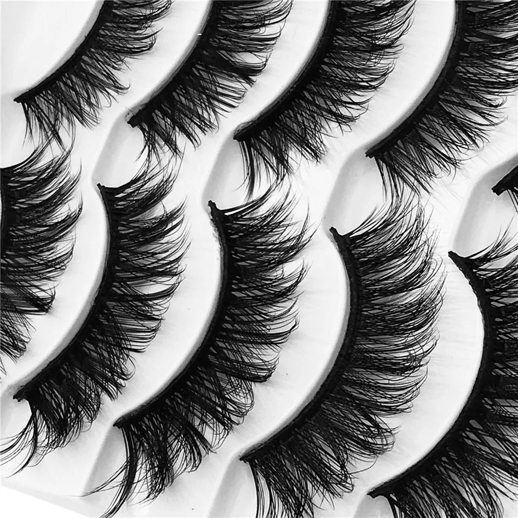 Ресницы 3D имитация норки натуральные густые накладные ресницы 5 пар для вечерние