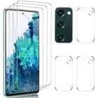 2 в 1 закаленное стекло для Samsung Galaxy S20 FE 5G 2020 A31 A41 M51 Защитное стекло для объектива камеры на Samsung S20 FE стекло
