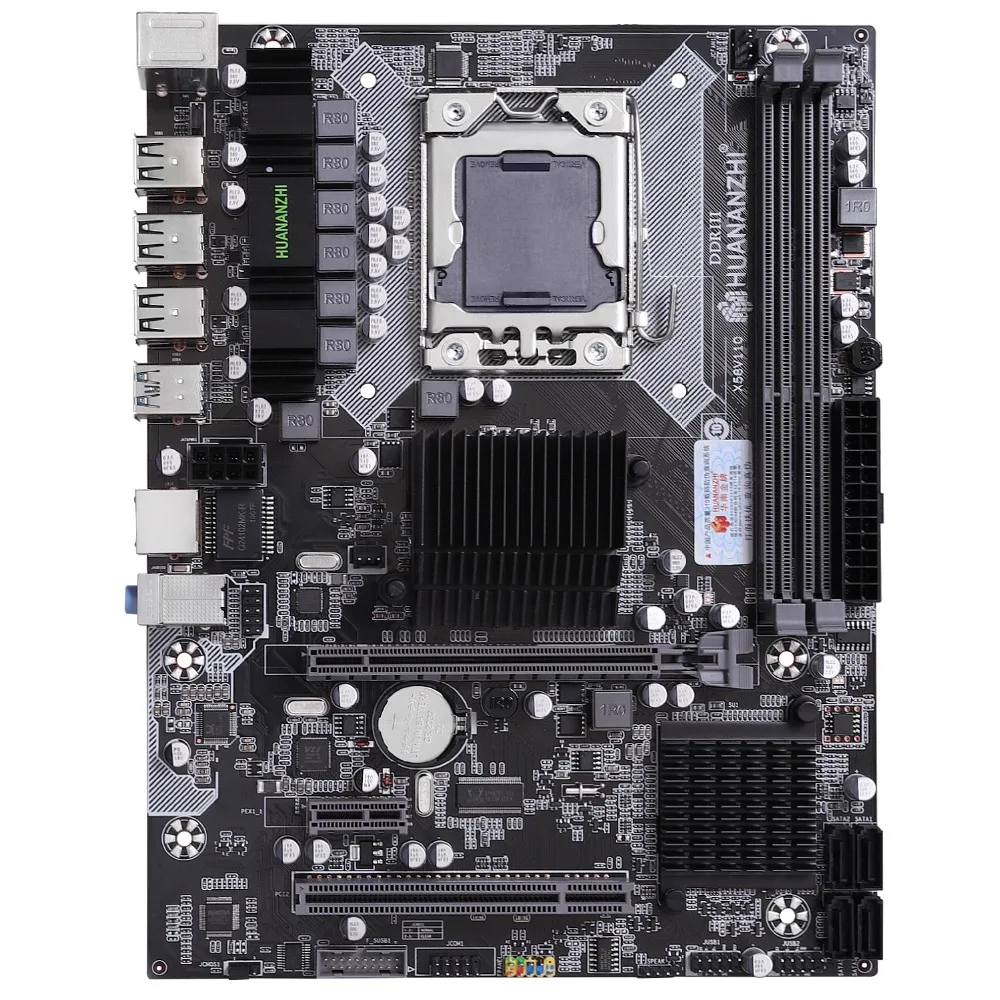 Скидка HUANANZHI X58 комплект материнской платы процессор Xeon X5675 3,06 ГГц с кулером ОЗУ 16 г(2*8 г) RECC 1 ТБ HDD 500W PSU GPU GTX1050Ti 4GD5