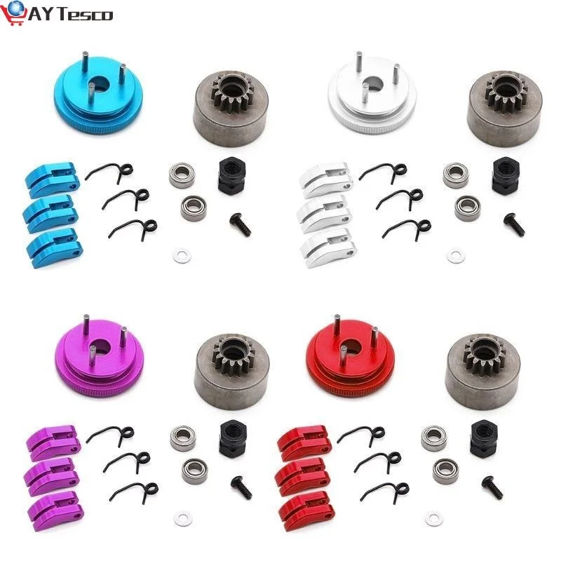 

AY Tesco 2021 14T Gear Flywheel Assembly 1/8 RC Car Bearing Clutch Bell Shoes Nut Springs Parts Accessories Drop Shipping