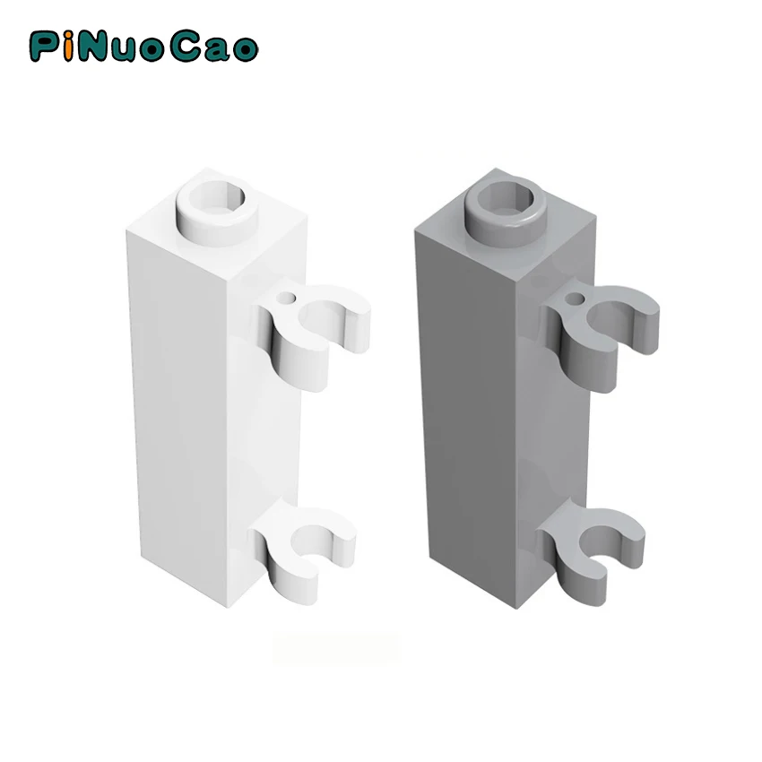 PINUOCAO 60583 6 шт./лот Специальный кирпич 1x1x3 с двумя зажимами вертикальные