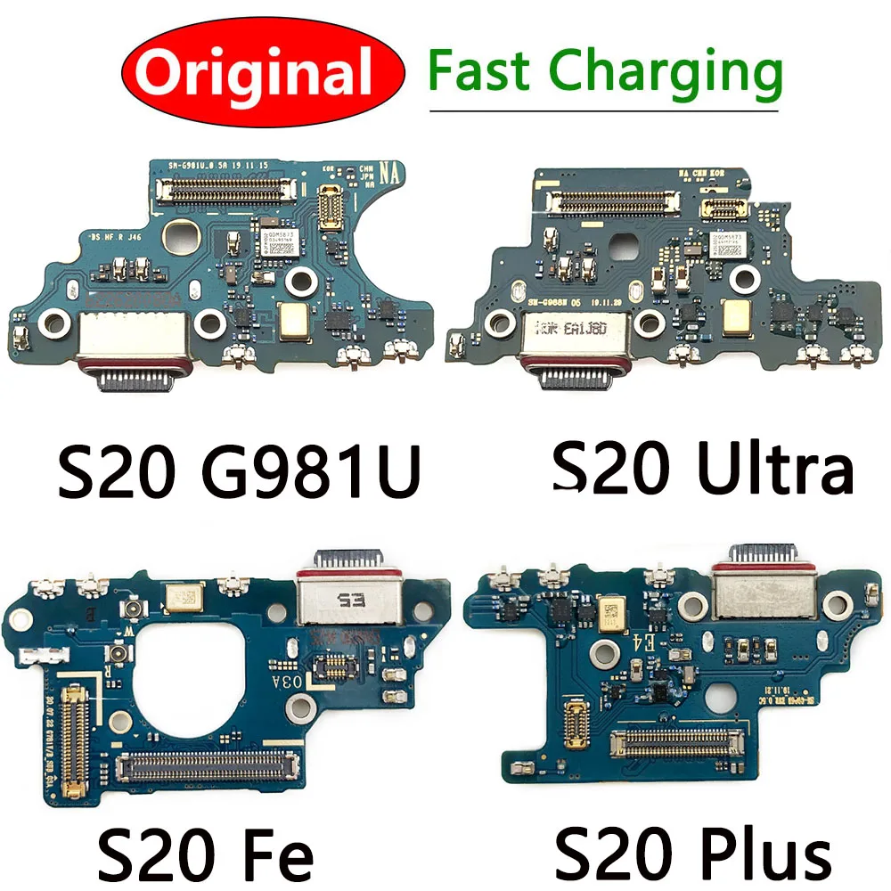 

5 шт./лот оригинальный USB-разъем для зарядки с быстрой зарядкой для Samsung S20 Fe G781V G781B / S20 Ultra G988U G988B