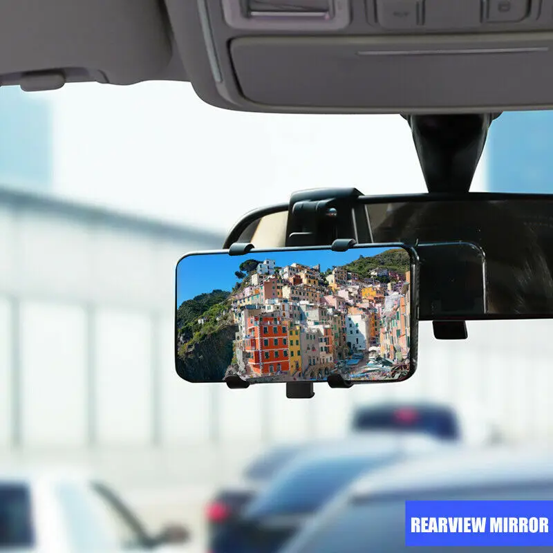 

For 3-7 Inch Dashboard Phone Holder ABS Clip Holder Black Safe Driving