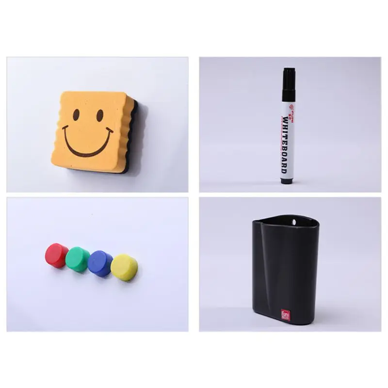 

Erasable Magnetic Whiteboard Desktop Message Board Reusable Stand Mini Easel with/without Clip for Home School Office Kids C26