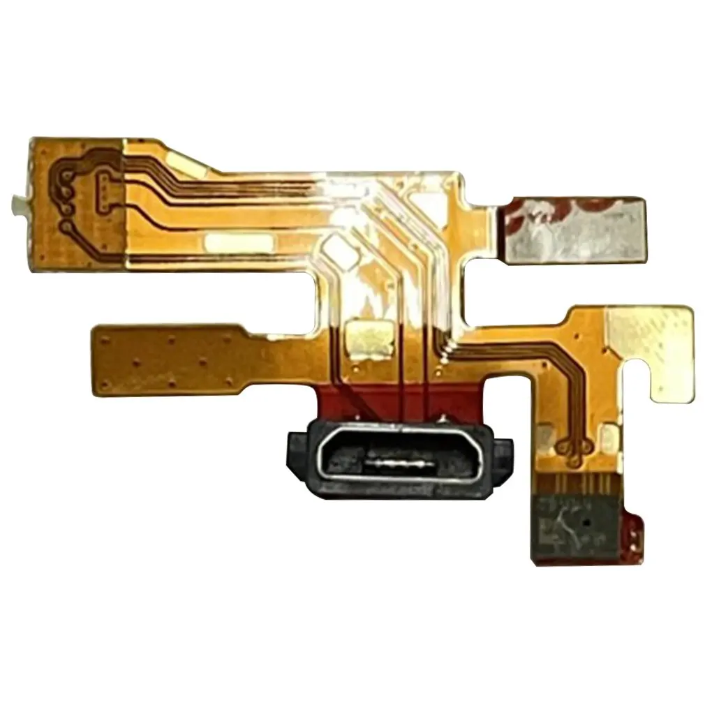 

Golden Micro USB Connector Microphone Charging Port Flex Cable for Nokia Lumia 1020 Durable and High Quality Replacement Part