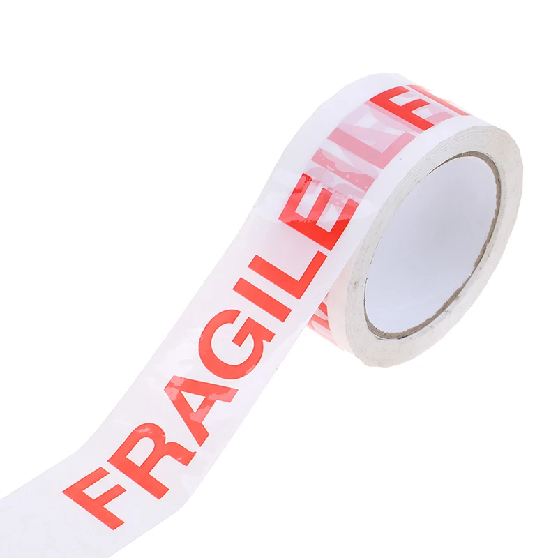 

48mm X 66m Clear Packaging Parcel Packing Tape For Packing And Warning Fragile Warning Sticker