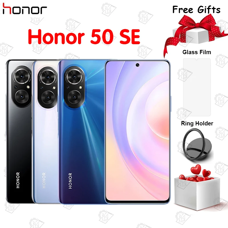Новое поступление оригинальный Смартфон HONOR 50 SE фотосессия 6 78 дюйма 8 ГБ + 128 MT6877