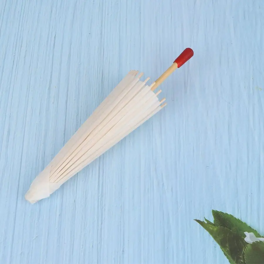 Классический бумажный зонтик белого цвета сделай сам декор для свадебвечерние