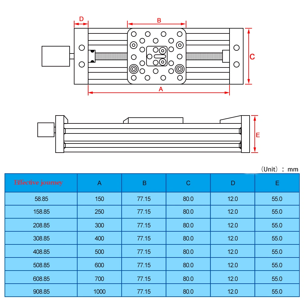 Свинцовый винт T8 Z Axis 3d принтер открытая сборка Z-axis Diy c-луч CNC раздвижной стол 300 мм 400 мм 350 мм линейный привод комплект