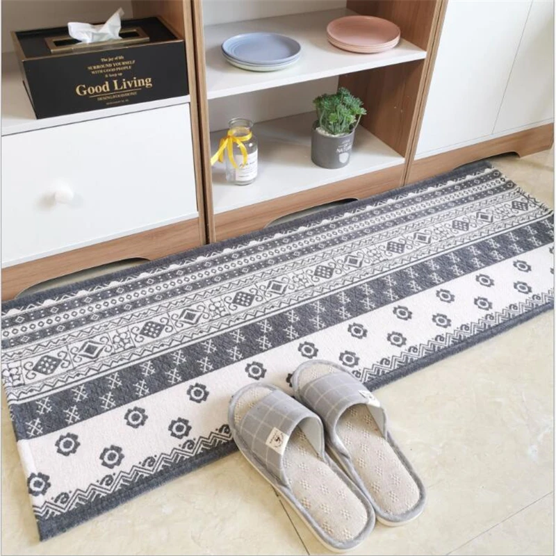 Кухонный напольный коврик европейский геометрический узор рождественские