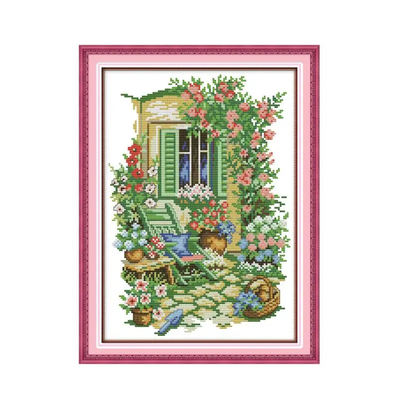 Joy Sunday пейзаж узоры печатные наборы для вышивки крестом DMC нитки 11ct 14ct Aida холст ткань для вышивки крестом