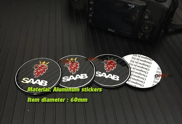 Для 9-3 9-5 93 95 Φ Badge 68 мм 2/ 3 задняя этикетка + 63 центральные колпачки автомобильных