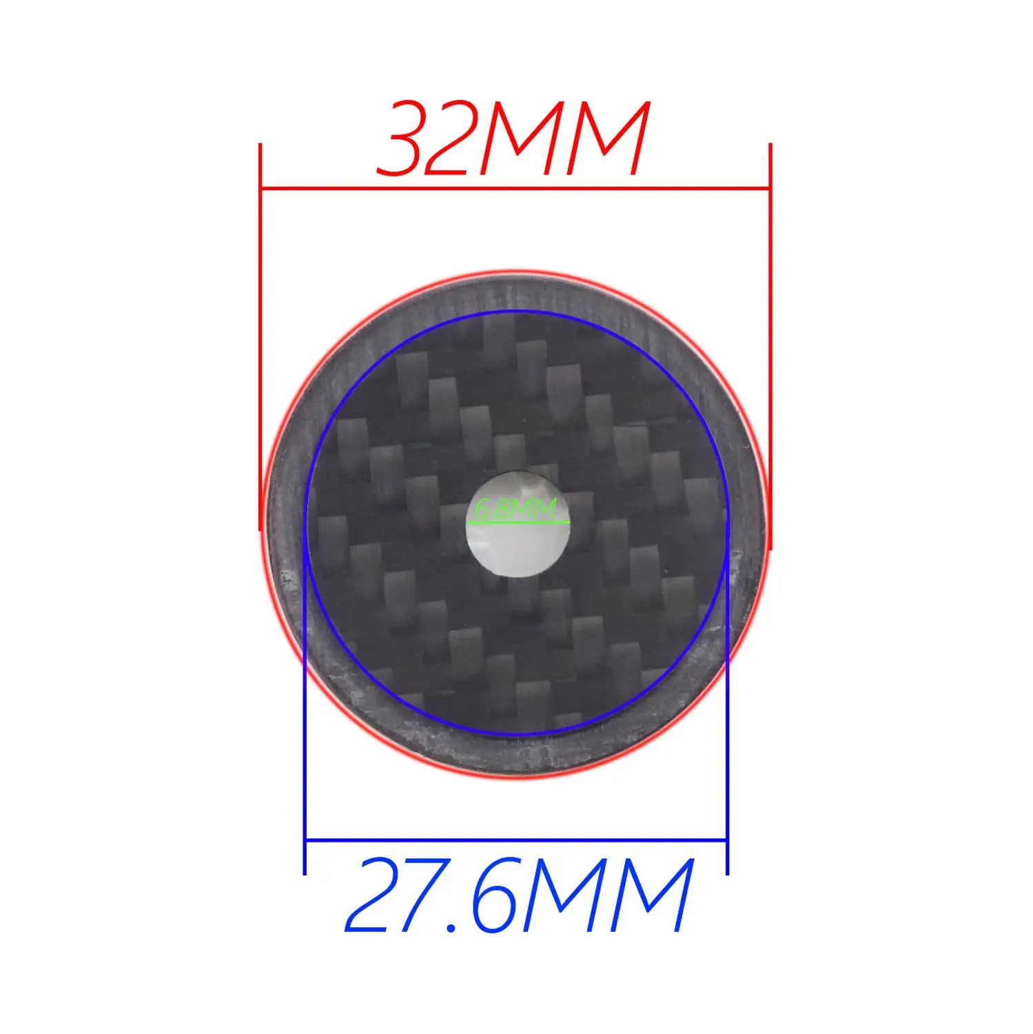 7g Carbon Bicycle Stem Headset Top Cap with Titanium Screw Cover bike stem cover | Спорт и развлечения