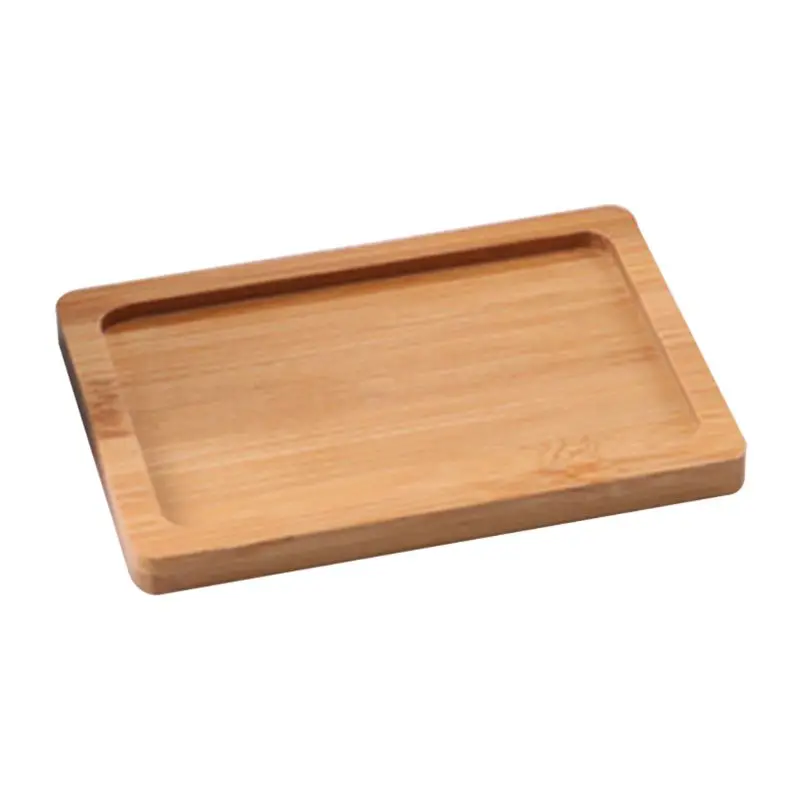 

Bonsai Flower Pot Holder Fleshy Cushion Wooden Tray Planter Vase Mat Stand Home Office Decor