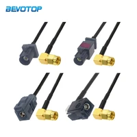 fakra a male female to sma male 90 degree ral 9005 jack rg174 rf coaxial cable radio extension cord rf pigtail jumper adapter
