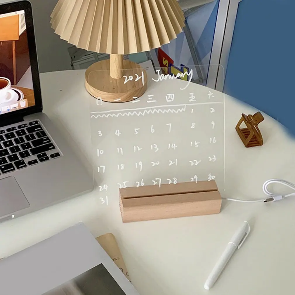 Деревянное основание для светодиодной лампы из бука USB-кабель переключатель