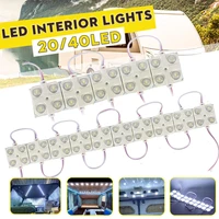 10x4 leds car roof light van interior ceiling lighting waterproof inside bright trunk lamp for rv boat trailer lorries 12v