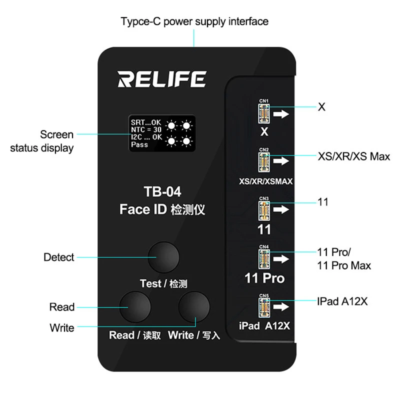 Детектор распознавания лица RELIFE TB-04 для IP 11 Pro Max X XS XR устройство определения
