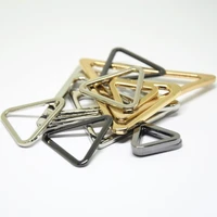 metal triangles buckle handbag belt single ring leather bag diy accessories 20pcs