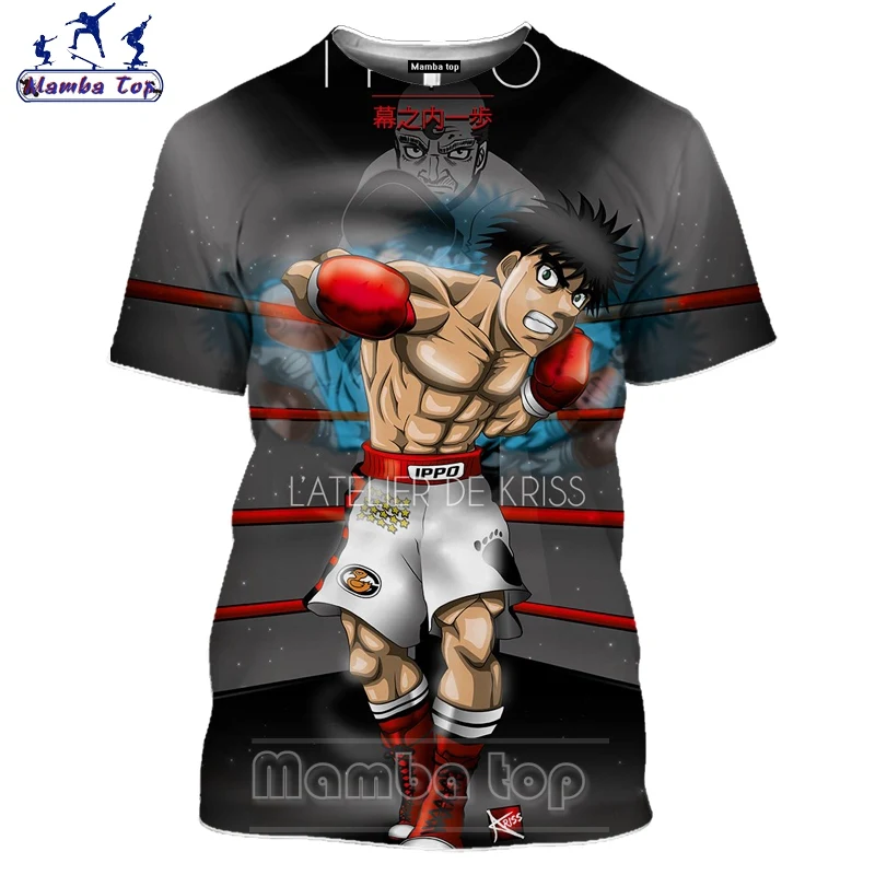 

Mamba Top 2020 3D Hajime No Ippo T Shirt Men Anime Japan Comic Women Boxer Tshirt Eagle Village Guard Men's T-shirts Unisex Tees