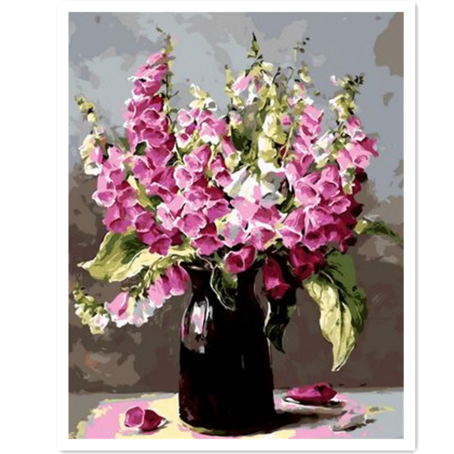 

Набор для рисования по номерам на холсте, с рамкой