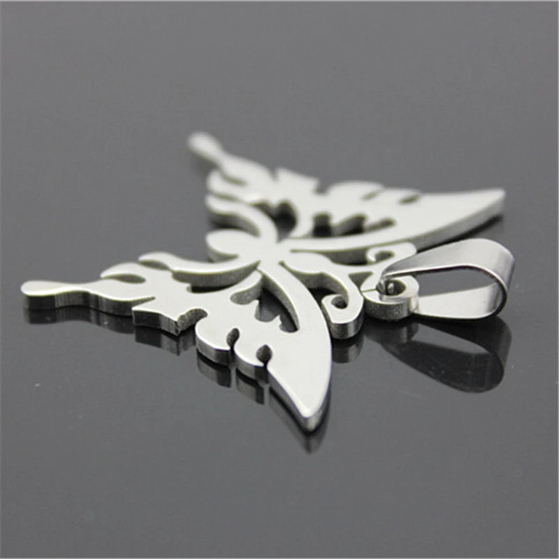 Ожерелье с подвеской-бабочкой из титановой стали 10 шт. |