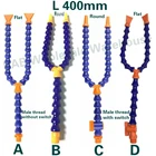 Плоское и круглое сопло L 400 мм, гибкий шланг для охлаждающей жидкости масла, охлаждающая труба, Токарный металлический охлаждающий шланг, токарный станок, охлаждение 14 38 12