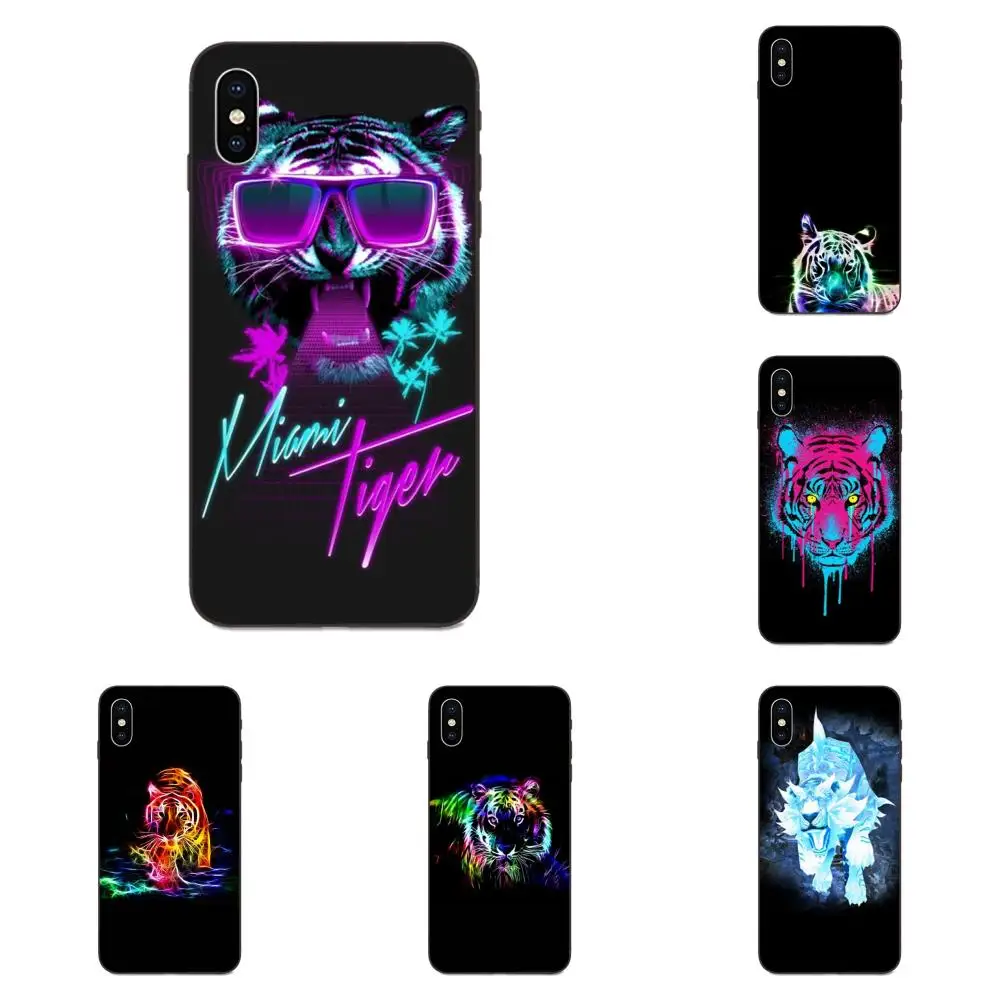 Искусство красочные тигровые огни Горячая Распродажа модный тонкий ПК сотовый