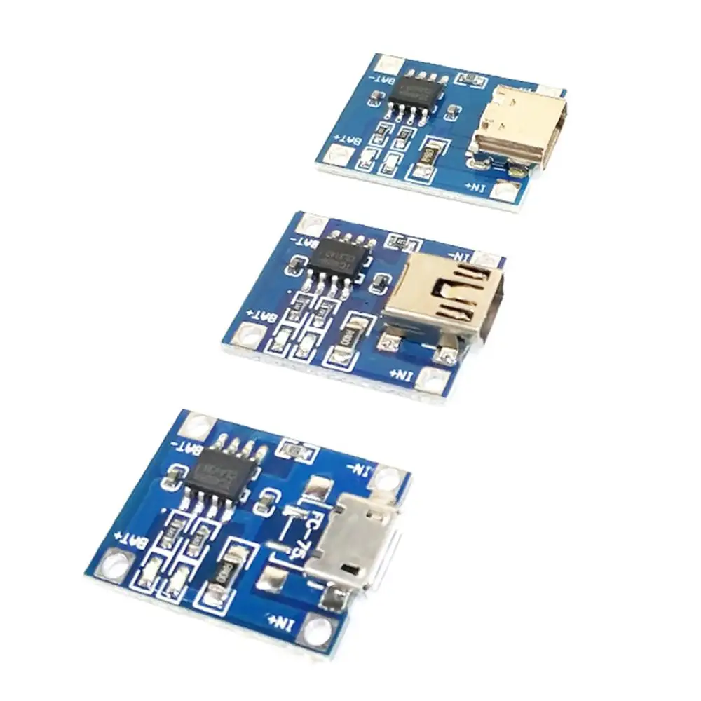 100 шт./лот Micro USB 5 в 1A 18650 TP4056 литиевая батарея зарядное устройство Модуль зарядная