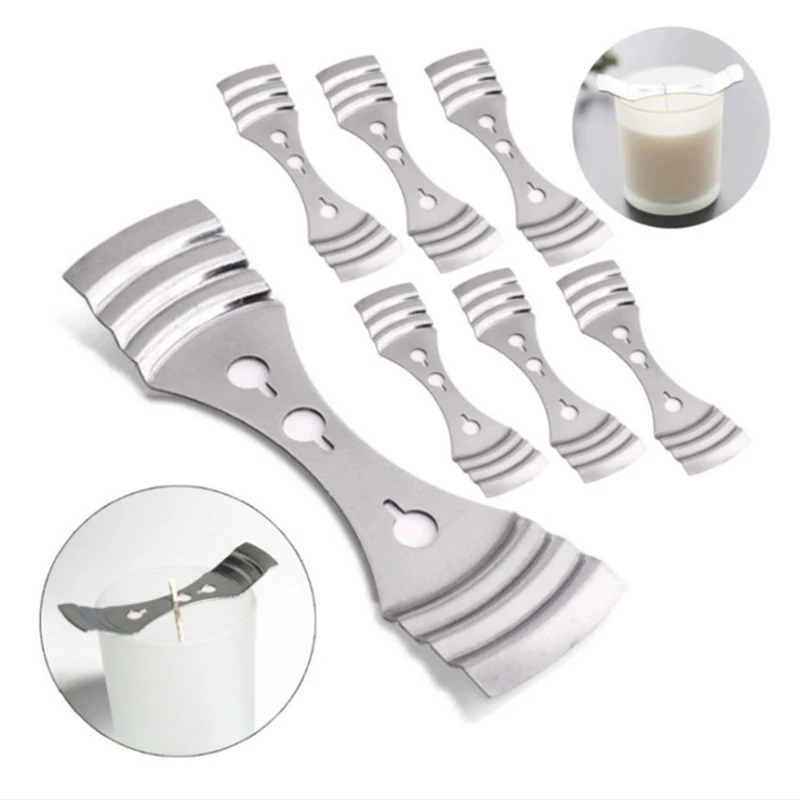 

5Pcs 3-Holes Candle Wick Centering Device Stainless Steel Candle Wick Holder Device for DIY Candles Making Supplies