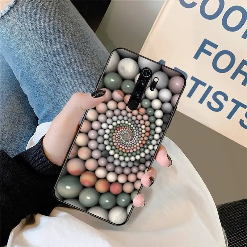 CUTEWANAN спиральный круг камни обои шикарный милый чехол для телефона Redmi Note 8 8A 8T 7 6 6A