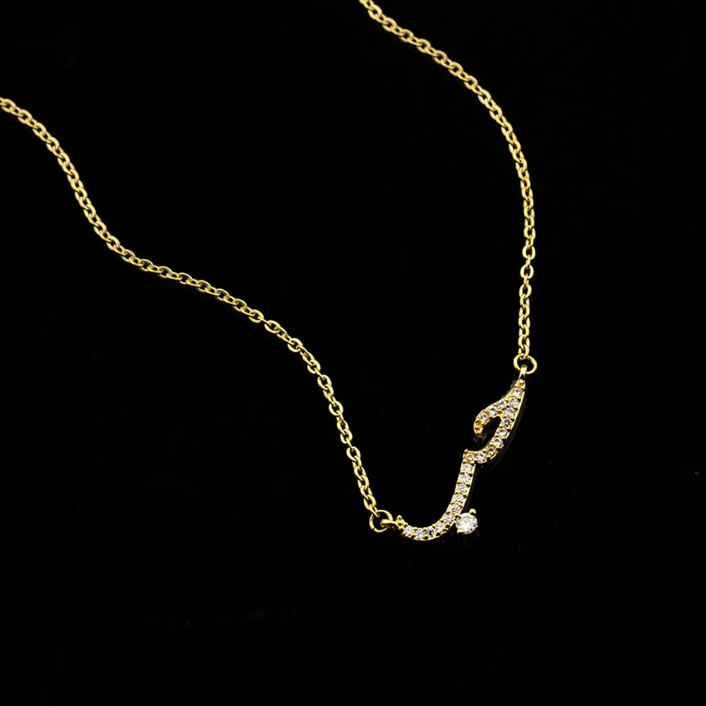 Hot Women Arabic Letter Love Faux Quartz Chain Bracelet Bangles Necklace Jewelry New