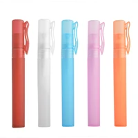 1 pcs 10ml empty plastic perfume bottle atomizer spray tube mini travel refillable bottle perfume pen multi color sale