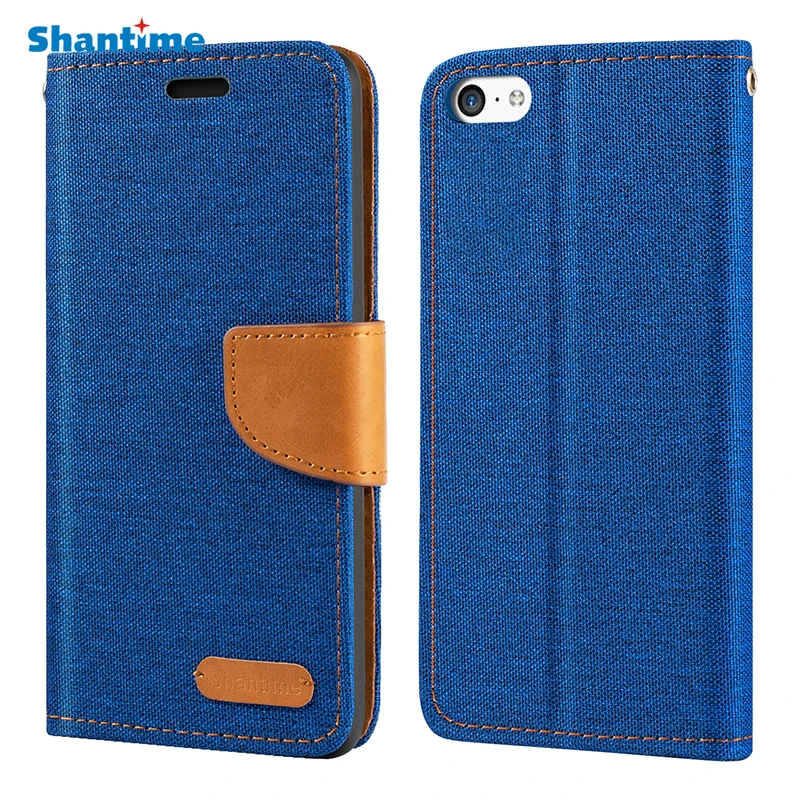 

Чехол-бумажник из кожи Оксфорд для iPhone 5C с мягкой задней крышкой из ТПУ, Магнитный флип-чехол для iPhone 5C