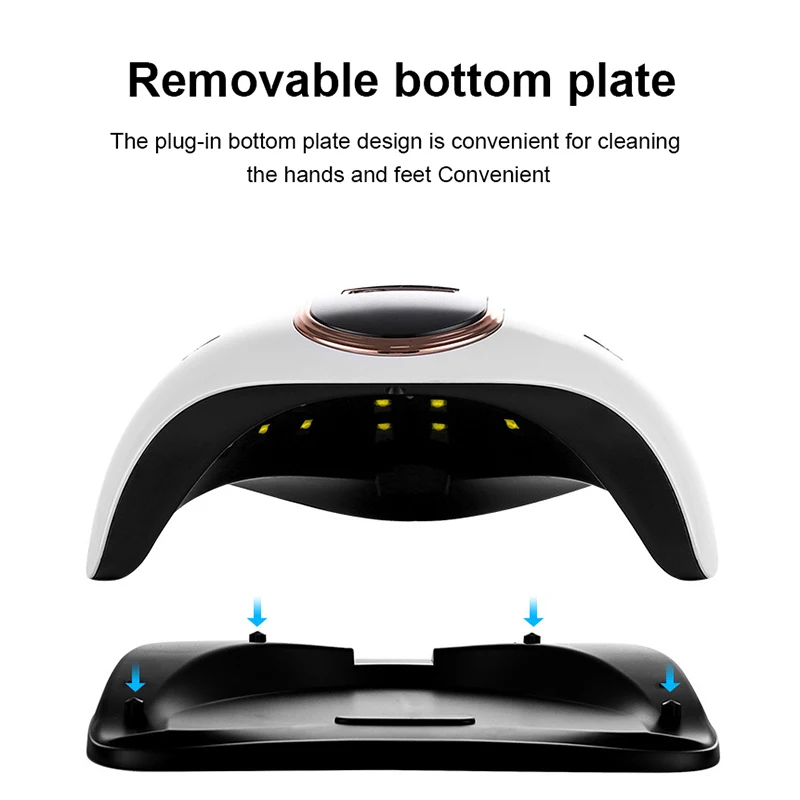 Doddohome Nail Lamp Manicure Lamp Led Nail Polish Dryer with 36 Pcs Leds for Curing All Gel Nail Polish  with Sensor LCD Display