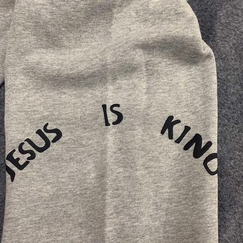 

2020ss Kanye West Jesus Is King Sweatpants Men Women1:1 High Quality Streetwear Joggers Jesus Is King Trousers Pants