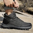 Мужские ботильоны на шнуровке, уличная модная удобная обувь, кроссовки, весна-осень