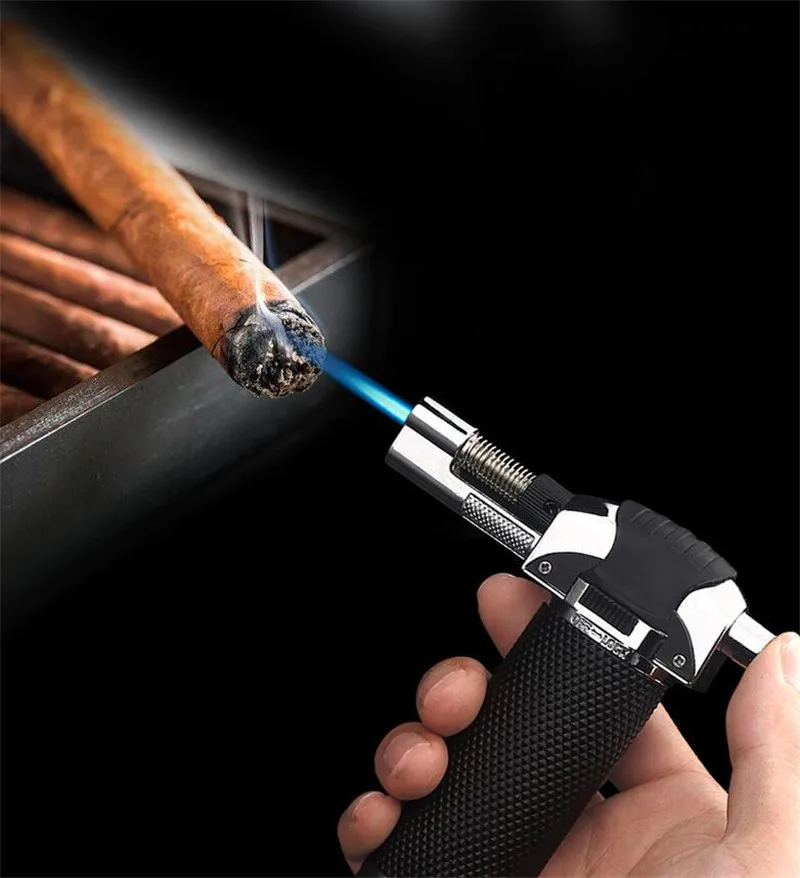 Турбо зажигалка новинка струйная Бутановая Зажигалка для сигар газовая